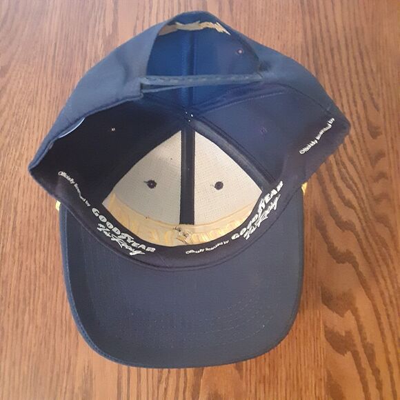 Goodyear Racing SnapBack Hat Cap Navy Blue #1 In Racing Vtg Embroidered EUC - Picture 6 of 8